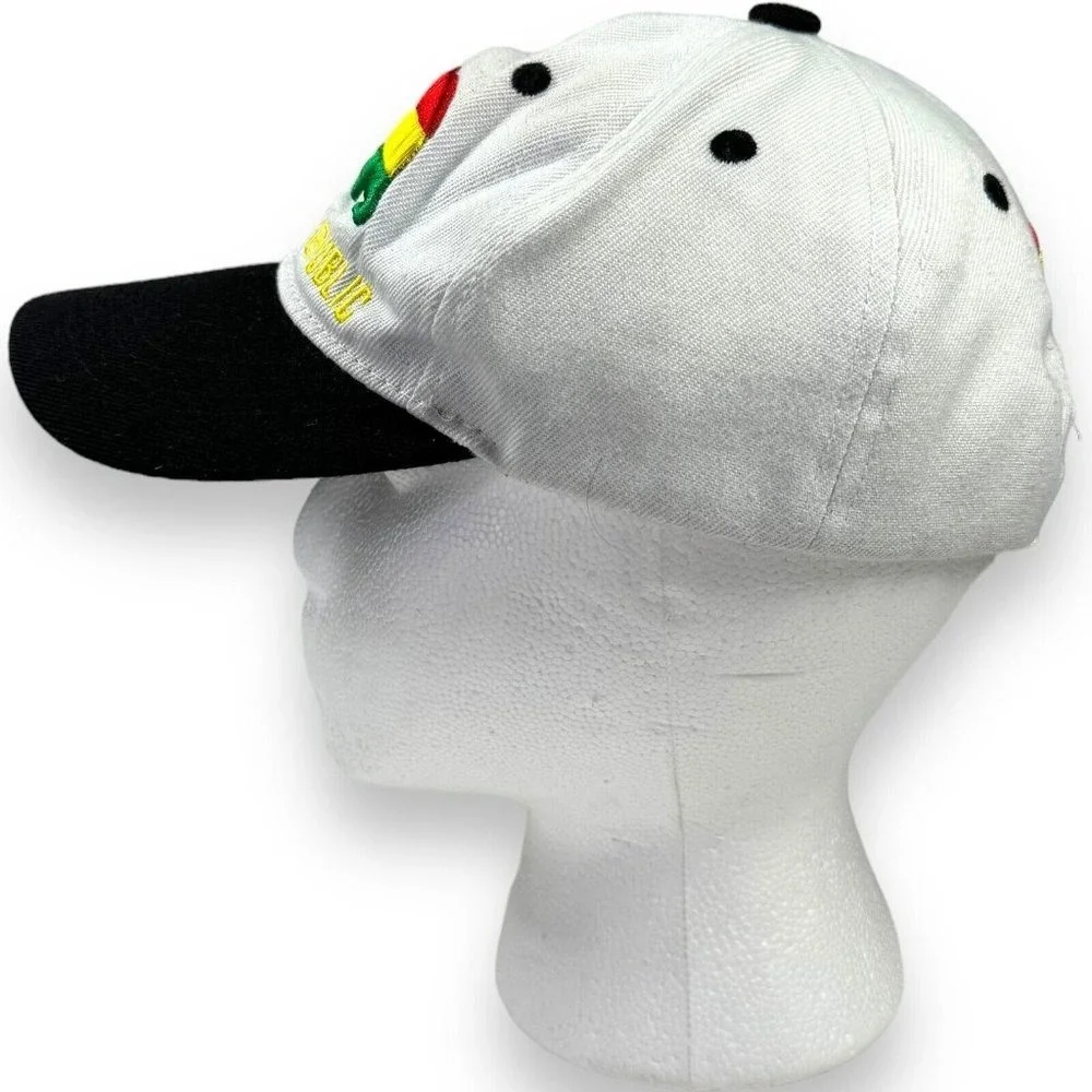 California Republic Bear Hat White Surfer Baseball Cap Kids State Flag Brim